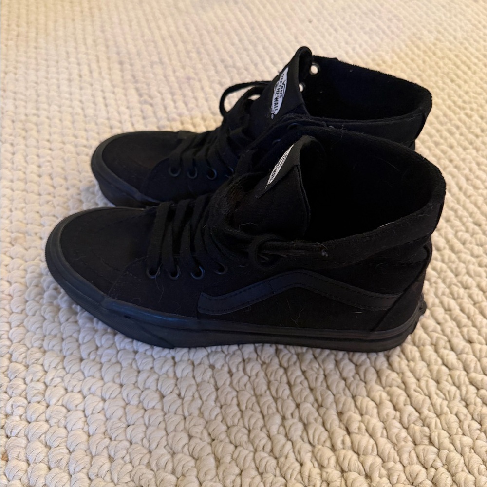 Vans Black High-Top Canvas Sneakers - Picture 2 of 4